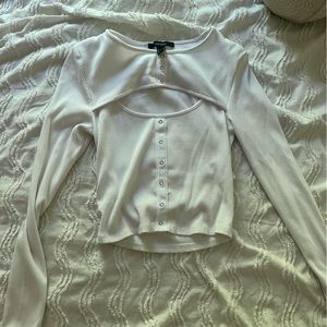 FOREVER 21 WHITE LONG SLEEVE
